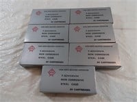 6-Norinco 7.62 x 39mm, Steel Case Cartridges (all