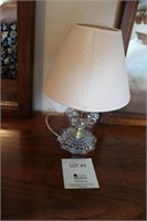 Small Glass Lamp with Shade