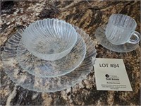Large Set of Glass Dishes