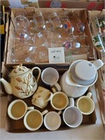 Assorted Glassware & Coffee Cups