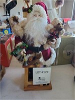 17.5" Decorative Santa and Bears