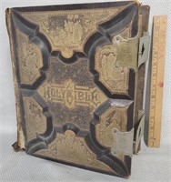19th Century Antique Bible w/ Clasps