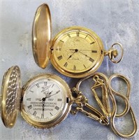 Lot of 2 Modern Men's Pocketwatches