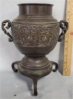 Contemporary Chinese Bronze Urn Vase