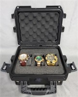 Lot of 3 Invicta Reserve Men's Watches w/ Case