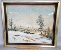 Hatvani-Perlusz Gyula Winter Landscape Painting