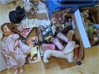 3 boxes of Toys / Nascar/barbie old new stock/