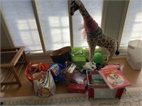 Stuffed Giraffe & Miscellaneous Toys