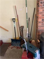 Shovels, Garden Bench & Miscellaneous