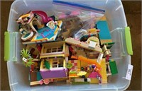 Tote of Legos & Miscellaneous