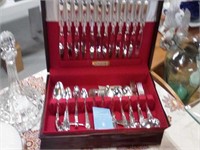 Community silver plate service for 12