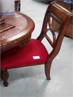 Pair of red chair
