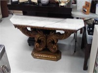 Marble top entry table