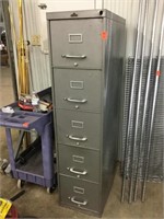 Five drawer steel file cabinet