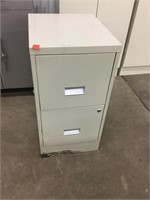 Almond Two drawer file cabinet