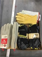 Leather and other gloves all new