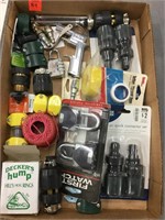 Garden hose fittings  and some air tools and