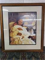 black lady with baby picture 32 x 36