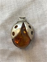925 Sterling Lady Bug Pin