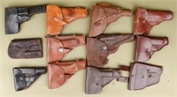 Lot of Mixed Leather Pistol Holsters