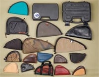 Assortment of Handgun Cases and Bags