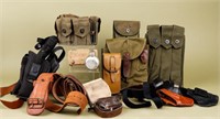 Lot of Mixed Military Web Gear and Holsters