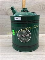 GREEN GENERAL METAL GAS CAN