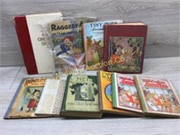 8 OLD BOOKS  LITTLE ORPHAN ANNIE AND OTHERS
