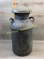 METAL MILK CAN WITH LID