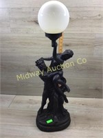 ART DECO STYLE NUDE MAN AND WOMAN LAMP