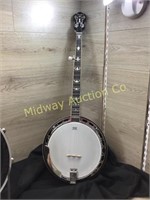 FENDER 5 STRING BANJO WITH PEARL INLAY NECK AND HE