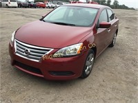 2015 NISSAN SENTRA   108,000 MILES  RED IN COLOR W