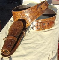 Tooled Leather Holster & Belt 42/45 for 7 1/2/9 R