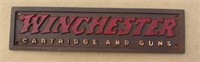 Winchester Cast Iron Sign 3" X 12"