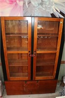 Wooden Glass Door Cabinet