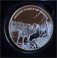 Moose Collectors Silver Clad / Coin / Token 4.5 oz