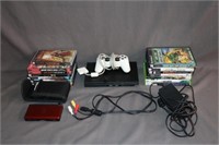 PS2 with Games and Nintendo DS