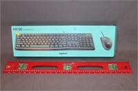 Logictech Keyboard and 24" Level