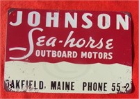 Sea Horse Boat Motor Tin Sign 8" X 12"