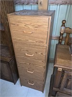 4 Drawer Wooden File Cabinet