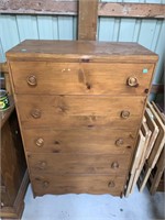 Pine 5 Drawer Chest of Drawers