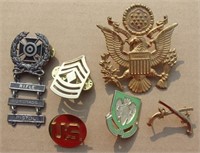 Asst Military Metal Pins / Insignia
