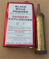 1/2 Can Black Powder & Brass Powder Flask