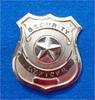 Silver Security Police Badge