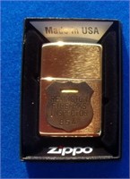 Brass Zippo LIghter Remington Gun Tag