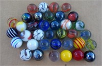 36 Marbles SHOOTERS 7/8" & 1"