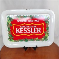 Kessler's Christmas Tray Vtg Advertising