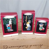 3 Hallmark Fishing Ornaments w boxes