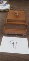 WOODEN BOX WITH KEYS