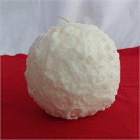 6 inch Snowball Candle